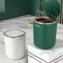 Smart Sensor Skraldespand Køkken Badeværelse Toilet Affaldsspand Bedste Automatiske Induktions Vandtætte Spand med Låg 12l (Hvid-WELLNGS