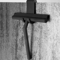 Sort Silikon Badeværelsesbruser Squeegee 21*16cm (Med Praktisk