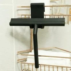 Sort Silikon Badeværelsesbruser Squeegee 21*16cm (Med Praktisk