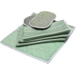 Sæt med 6 Bambus Mikrofiberklude til Vinduer Spejle Fliser Karosseri Mikrofiber Bambus Glas-jie