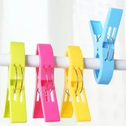 Strandhåndklæde Clips Vindtæt Clip til Håndklæder Dyner Badehåndklæder Tæpper Tøj Strandhåndklæde Duge Plastik Tøjklemmer (4 stk) 1pcs