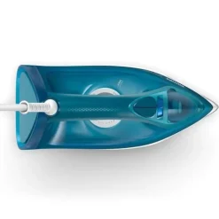 Strygejern - PHILIPS - DST3040/70 - Damp med integreret kalksystem - 40gr/min kontinuerlig damp - 2400W - Blå Turkis