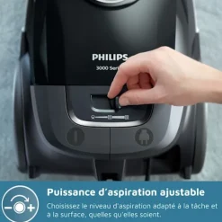 Støvsuger med pose - PHILIPS - XD3112/09 - Serie 3000 Performer Compact - 900W - 79db - Sort