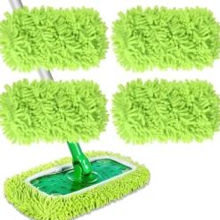 Stykker mikrofiber moppeklude til Swiffer Sweeper Moppe Refill Dampmoppe, genanvendelige vaskbare moppepuder til flisegulve