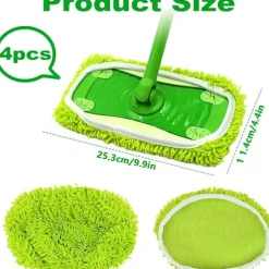 Stykker mikrofiber moppeklude til Swiffer Sweeper Moppe Refill Dampmoppe, vådservietter dækker genanvendelige vaskbare moppepuder til flisegulve-FA- | Fyndiq
