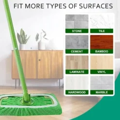 Swiffer Moppe Erstatningspuder 8-pak, Genanvendelige Støvbetræk til Gulvrengøring