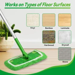 Swiffer Sweeper Mop Reservedele, Mikrofiber til Swiffer Gulvmopper, Genanvendelige Gulvmoppbetræk 6PCS
