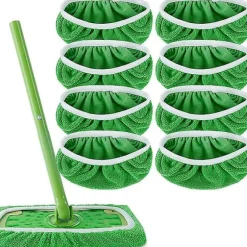 Swiffer Sweeper Mop Udskiftningspuder, Klude til Swiffer Gulvvask, Genanvendeligt Betræk