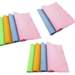 sysy 10 stk Rengøringsbriller Brilleglas Klud Økonomisk Solbriller Skærm Mikrofiber Rengøringsklud Briller A (FMY)