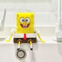 Tegneserie svampeholder, køkken svamp spongebob holder, vask hylde svamp afløb hylde