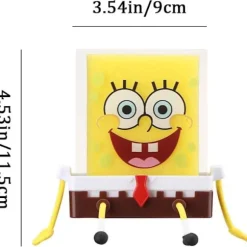 Tegneserie svampeholder med svamp, køkkensvampe Spongebob holder, vaskhylde svampedrænhylde