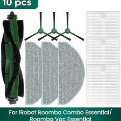 Til IRobot Roomba Combo Essential, Roomba Vac Essential Tilbehør Hoved Sidebørste HEPA Filter Moppe As Shown