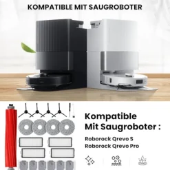 Tilbehør til Roborock Qrevo S/Qrevo Pro robotstøvsuger
