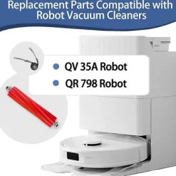 Tilbehørssæt til Roborock QV 35A / QR 798 Støvsuger Hovedsidebørste HEPA-filter Moppeklud Støvpose
