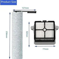 Tineco Floor One S7 Pro Støvsuger Tilbehørssæt, 2 Børsteruller og 2 HEPA-filtre til Floor One S7 Pro.