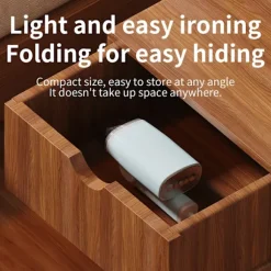 Tøjdamper håndholdt 1300W, foldbar til hjem og rejse (blå)