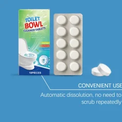 Toilet Bowl Cleaner Tablets - Deodorant & Septisk Sikker – Stærk Rengøring, Pletfjerner for Langvarig Friskhed