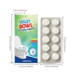 Toilet Bowl Cleaner Tablets - Deodorant & Septisk Sikker – Stærk Rengøring, Pletfjerner for Langvarig Friskhed