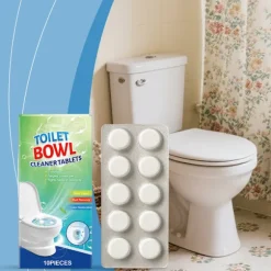 Toilet Bowl Cleaner Tablets - Deodorant & Septisk Sikker – Stærk Rengøring, Pletfjerner for Langvarig Friskhed