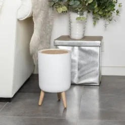 Toiletpapirholder med telefonhylde, 304 rustfrit stål (linned)
