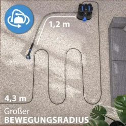 Tæppe- og møbelrens, 400W, 1,5L tank, sort/blå