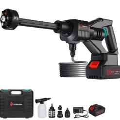 Trådløs højtryksrenser, Maks. tryk 600 PSI, Nominel effekt 110W, Vandudgang 5,6L/min, 1Batteri, EU, Elektrisk