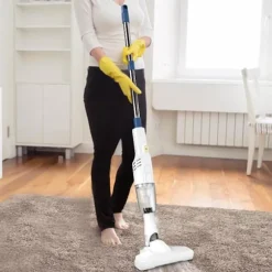 Trådløs støvsuger, trådløs stangstøvsuger, støvsuger med 30 minutters driftstid, let trådløs støvsuger kompatibel med tæppe og hårdttræ