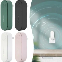 Trådløs Ultralyds Middel mod Mider, Genopladelig Støjsvag Miderenser til Soveværelse, Sengetøj, Allergilindring Sort Black US plug
