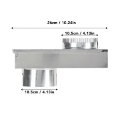 Tørretumbler Ventilationssæt Aluminium Legering Glat Indvendig Væg Universal Tørretumbler Ventilations Periskop Udskiftning