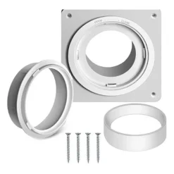 Tørretumbler Ventilationsvægplade med Slange (4 Tommer 8 Fod), Twist Lock Tørretumbler Ventilationsforbindelsessæt, 4 Tommer Tørretumbler Kanalforbindelsesfl... | Fyndiq