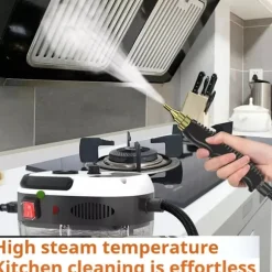 Trykdampsrenser 2500W Høj Temperatur, 1200 ml Stor Tank (Rød)