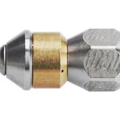 Trykspyler Rørrensningsdyse Roterende 1/8" IG Indløb, 3 x 0,8 mm - 050, Rustfrit Stål/Messing