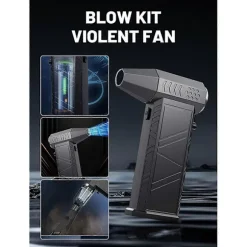 Turbo Jet Blæser 300000RPM Kraftig Luftblæser Børsteløs Motor Turbo Ventilator 8000mAh Souffleur Air Puiss
