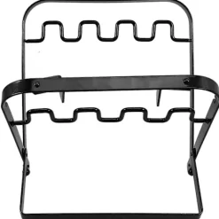 Udendørs skraldeposeholder, sammenklappelig rektangulær jernholder til husholdningsbrug, 26,50X23,00X22,00CM, pladsbesparende, 1 stk.