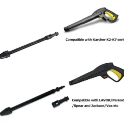 Udskiftelig forlængerlanse til Karcher K1, K2, K3, K7 - Forlængerlanse med roterende turbokraft, bilvaskelanse dyse