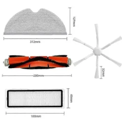 Udskiftning til Mi Robot Vacuum Mop 2 STYTJ03ZHM Reservedele Tilbehør Hoved Sidebørste Hepa Filter Moppeklud JP