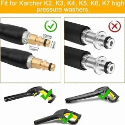 Udskiftnings højtryksslange til Karcher K2-K7 rengøringsmaskiner, Quick Connector (6m)