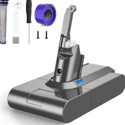 Udskiftningsbatteri til Dyson V8 SV10, 6000mAh Kapacitet, 21.6V 1 Batteries Filters 21.6V