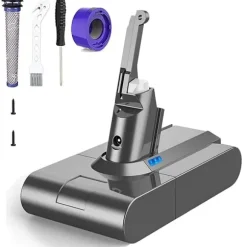 Udskiftningsbatteri til Dyson V8 SV10, 6000mAh Kapacitet, 21.6V 1 Batteries Filters 21.6V