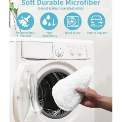 Udskiftningsdampmoppepuder, kompatible til PureSteam ThermaPro 211 10-i-1 dampmopperenser 8-pak