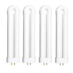 Udskiftningspære til insektfanger til 15 Watt insektlampe, 7,5-tommer FUL 15W-BL U-formet pære til 15wht 4-pak [DB] White
