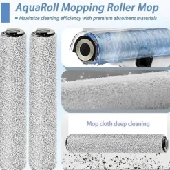 Udskiftningssæt til Aqua10 Ultra Roller robotstøvsuger, hovedbørster, filtre