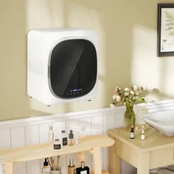 Udstødningstørretumbler 4 kg tørretumbler med desinfektion, deodorisering, smart mode, tørretumbler med rustfri stålbakke, frontlæsser, til lejlighed, | Fyndiq