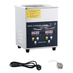 Ultralydrenser-Duoku-2 L-Digital Professionel Laboratorie Renser med Timer-Varme 100 W
