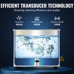 Ultralydrenser-Duoku-10 L-Professionel Digital Laboratorie Renser med Timer