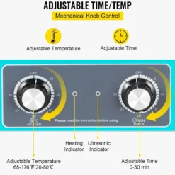 Ultralydsrenser-Duoku-6,5 L-Digital Timer og Opvarmning-Inox stål