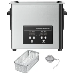 Ultrasonic Rengøringsmiddel 6 L-Duoku-Ultrasonic Rengøringsmaskine 120 W 40 kHz-med Digital Skærm-i Rustfrit Stål