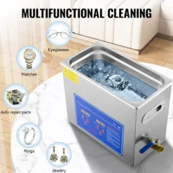 Ultrasonic Rengøringsmiddel-Duoku-6 L-Digital Timer og Opvarmning-Stål Inoxydable-40kHz