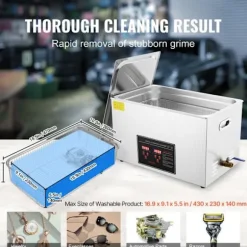 Ultrasonic Renser-Duoku-30 L-med Digital Timer og Opvarmning-Rustfrit Stål-Smådele og Printplader