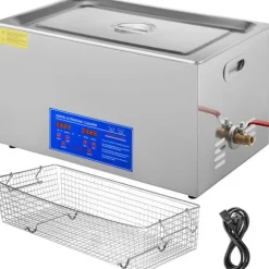 Ultrasonisk Rengøringsmiddel-Duoku-22 L-Rustfrit Stål-med Digital Timer og Rengøring af Smykker